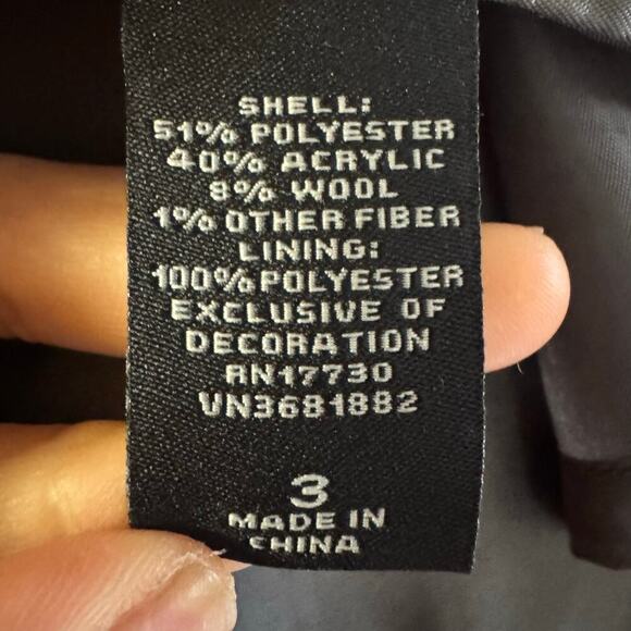 Anna Sui for Target Metallic Grey Boucle V-Neck Shift Mini Dress Size 3 - Picture 11 of 12